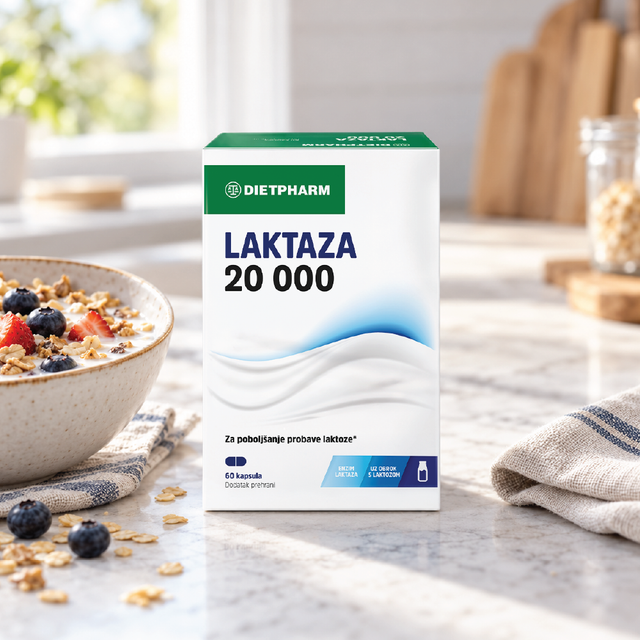 Laktaza 20 000 kapsule
