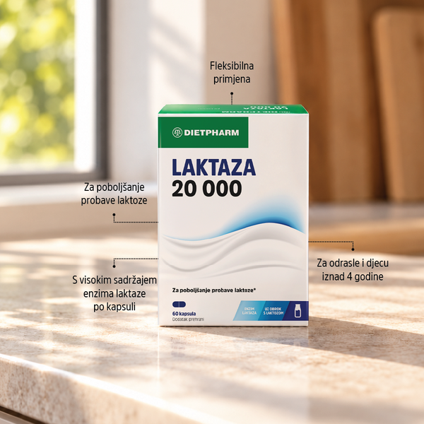 Laktaza 20 000 kapsule