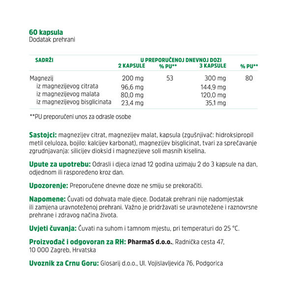 Magnesium 3 Organic Complex