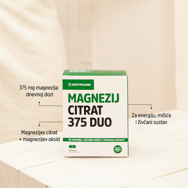 Magnezij Citrat 375 DUO kapsule