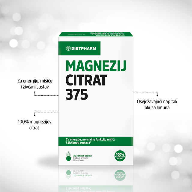 Magnezij Citrat 375 šumeće tablete