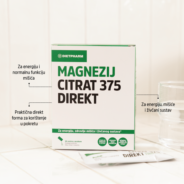 Magnezij Citrat 375 Direkt prašak