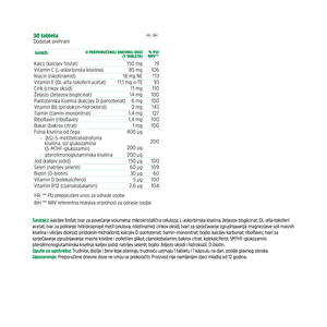 Prenatal tablets and capsules