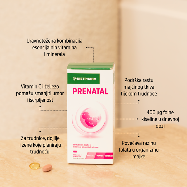 Prenatal tablets and capsules