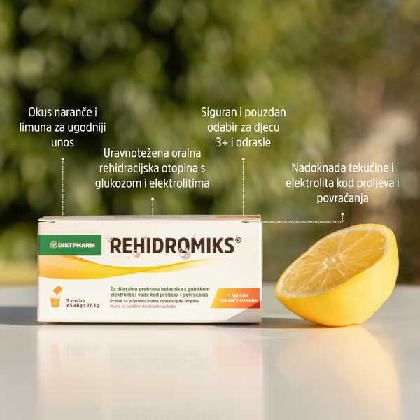 Rehidromiks® prašak s okusom naranče i limuna