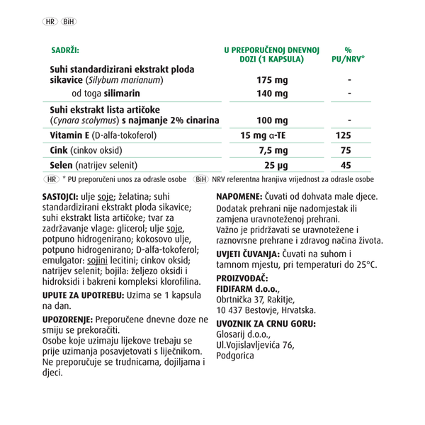 Silimarin Artičoka kapsule a 50